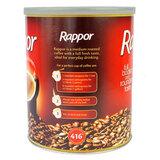 Cut out image of side of rappor coffee pack on white background