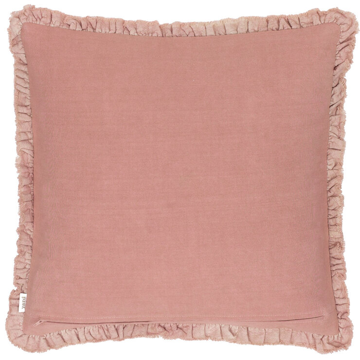 Furn Bertie Velvet Feather Fill Cushion 2 Pack in Rose, 45 x 45 cm
