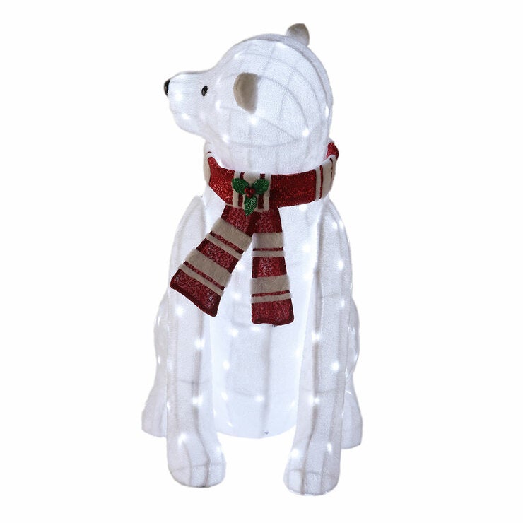 Outdoor Lit Polar Bears - Pack Of 2 Outdoor Lit Polar Bears - Pack Of 2