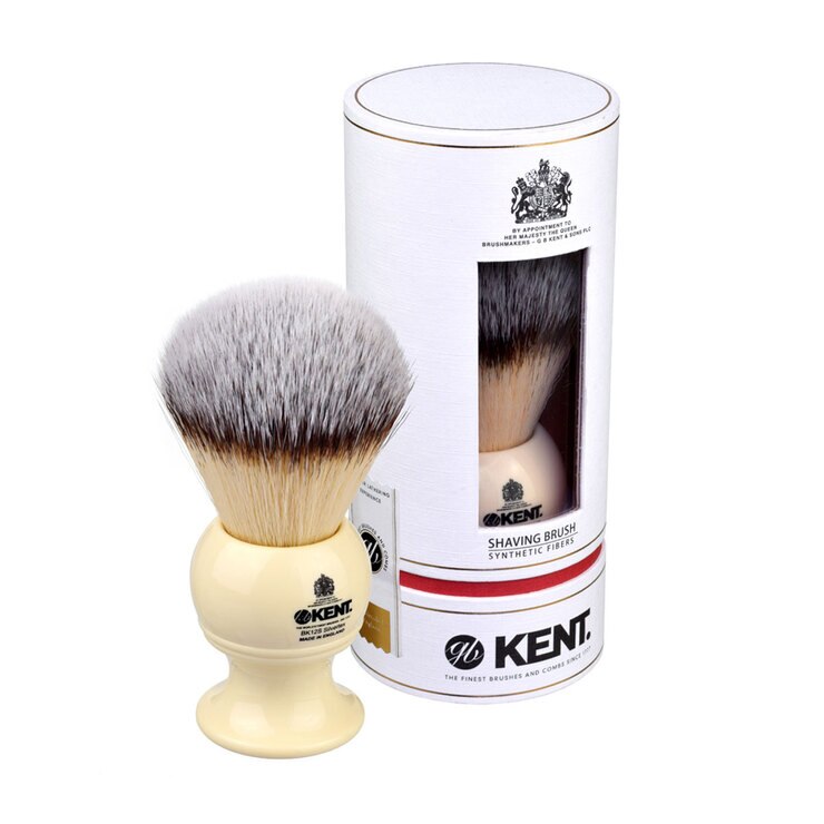 Kent Extra Large Synthetic Shaving Brush, Ivory White Costco UK