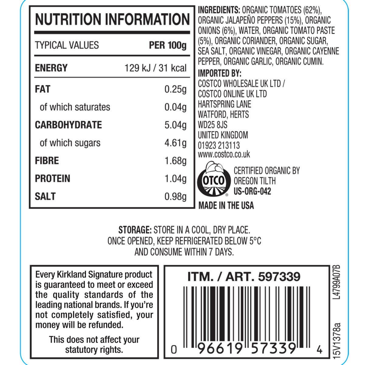 Nutritional Information