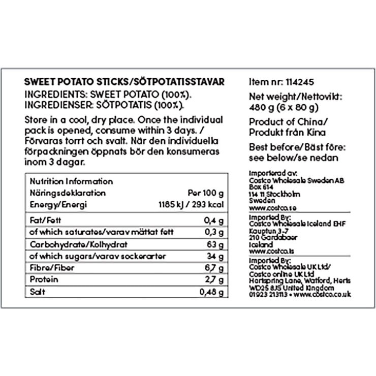 Nutritional Information