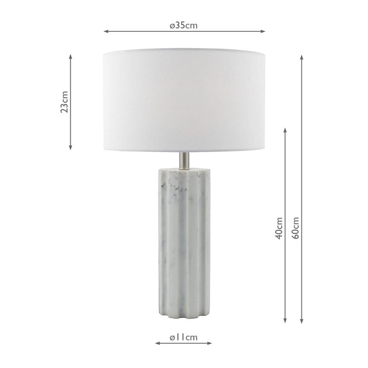 Line Drawing of Dar Erebus Table Lamp