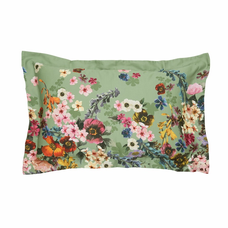 Ted Baker Antiquity Boarder Green Duvet Cover Set, Double Ted Baker Antiquity Boarder Green Duvet Cover Set, Double