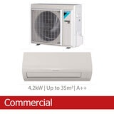Installed Daikin Sensira 4.2kW Single Split Air Conditioning Unit for Commercial Use Installed Daikin Sensira 4.2kW Single Split Air Conditioning Unit for Commercial Use