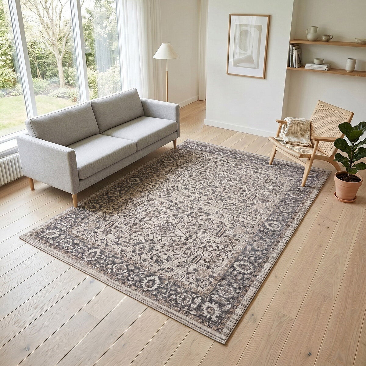Gertmenian Beige Kiran Area Rug, 160 x 214 cm Gertmenian Beige Kiran Area Rug, 160 x 214 cm