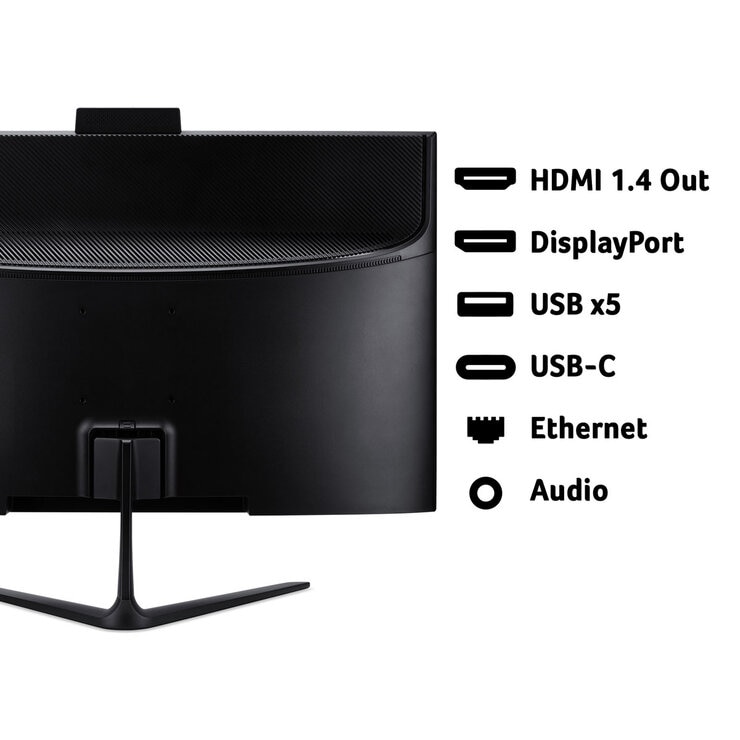 Acer C24-B, Intel Core i5, 16GB RAM, 1TB SSD, 23.8 Inch All in One Desktop PC, DQ.BR8EK.001