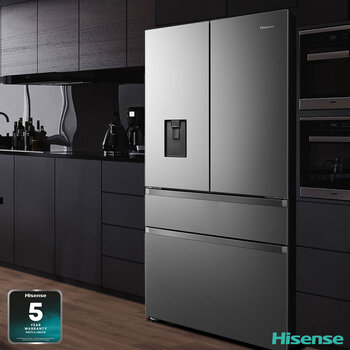 Hisense RF749N4SWSE, Multidoor Fridge Freezer E Rating in Stainless Steel