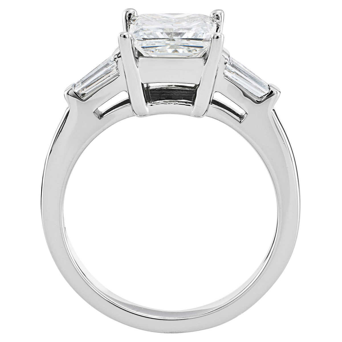3.75ctw Princess Cut Diamond Baguette Ring