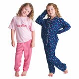 United Colours of Benetton Kids 4 Piece Pyjama Set in Navy