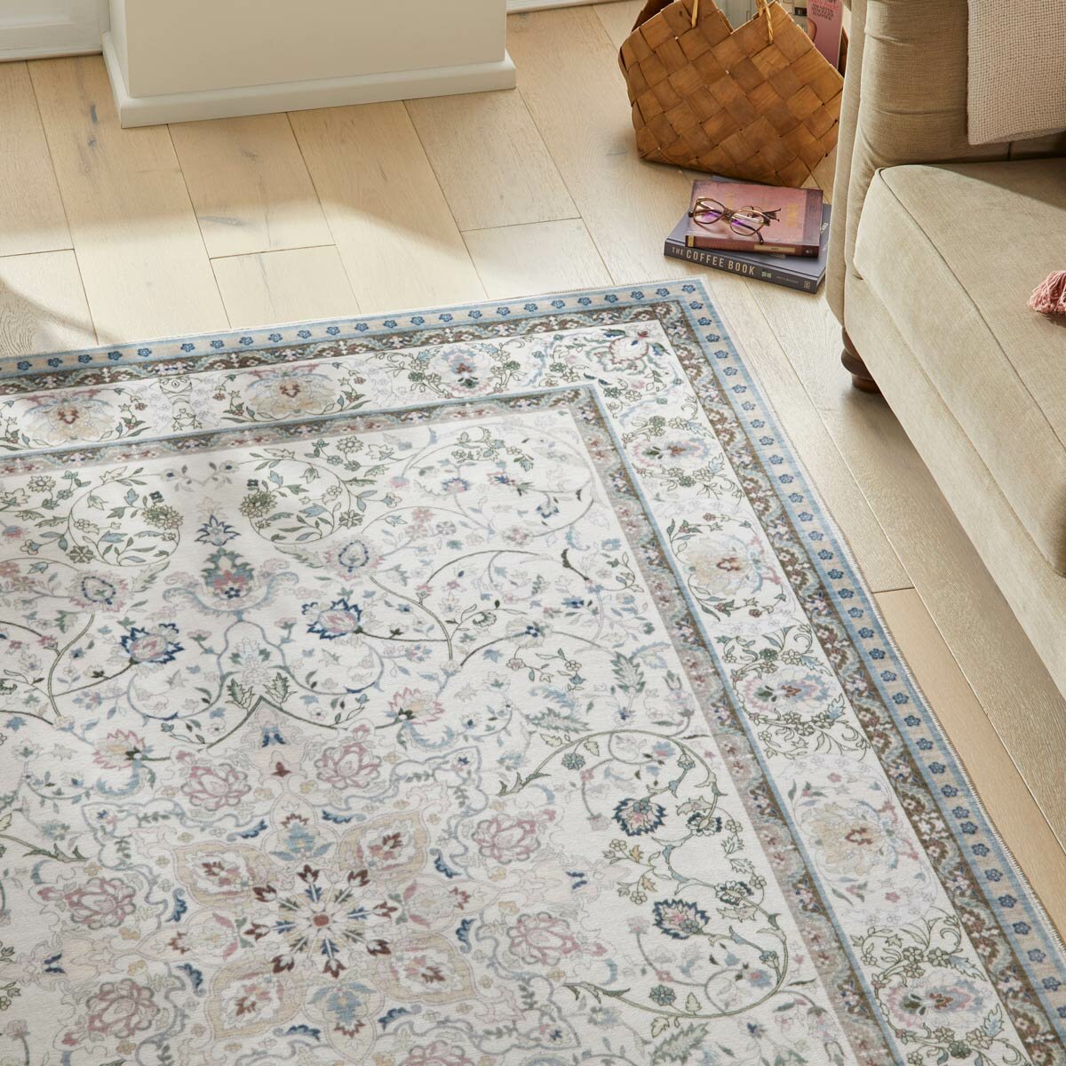 Concept Looms Liberty Pastel Washable Rug, in 3 Sizes