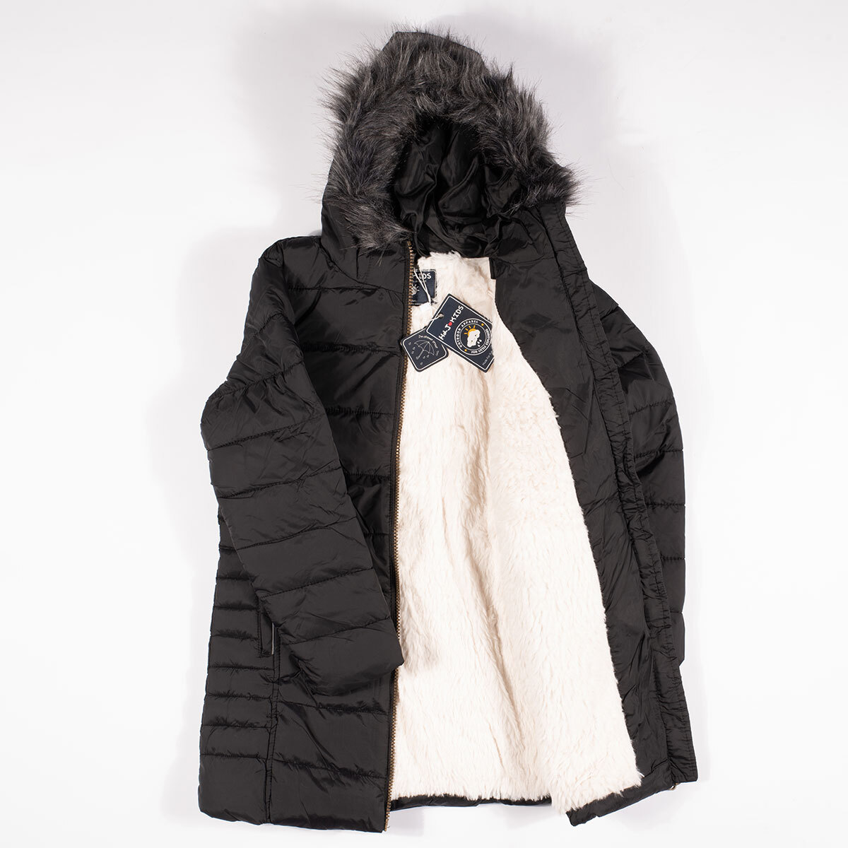 Harvey & Jones Chloe Girl's Padded Jacket in Black