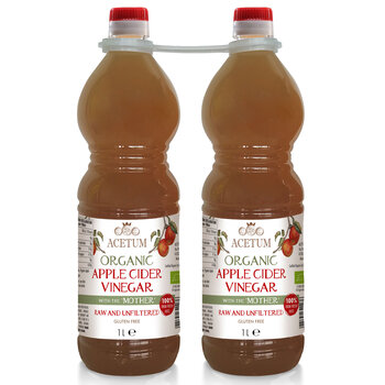 Acetum Organic Apple Cider Vinegar, 2 x 1L 