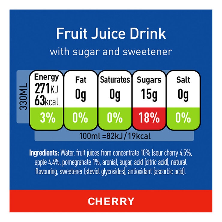 Capri-Sun Sports Cap Cherry Flavour Drink, 15 x 330ml Capri-Sun Sports Cap Cherry Flavour Drink, 15 x 330ml