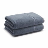 Panda Bamboo & Cotton Blue Bath Towels, 2 Pack Panda Bamboo & Cotton Blue Bath Towels, 2 Pack