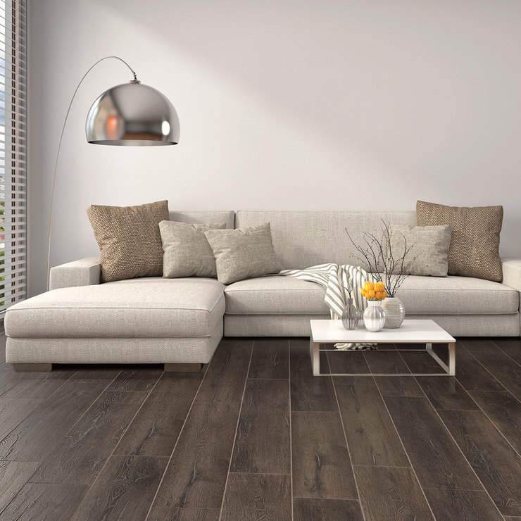 Golden Select Domingo Dark Oak Laminate Flooring With Foam Underlay 1 16 M 2 Per Pack Costco Uk