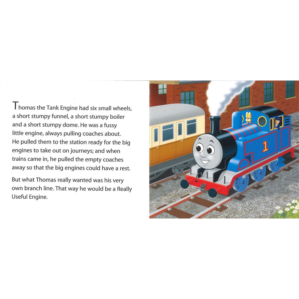 Page spread image of Thomas the Tank