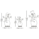 Buy Snowman Family Set of 3 Dimensions Image at Costco.co.uk