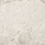 Kirkland Signature Round Pillow Orthopaedic Dog Bed, Grey with Ivory Carved Faux Fur