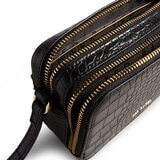 Ted Baker Stina Croc Mini Camera Bag in Black