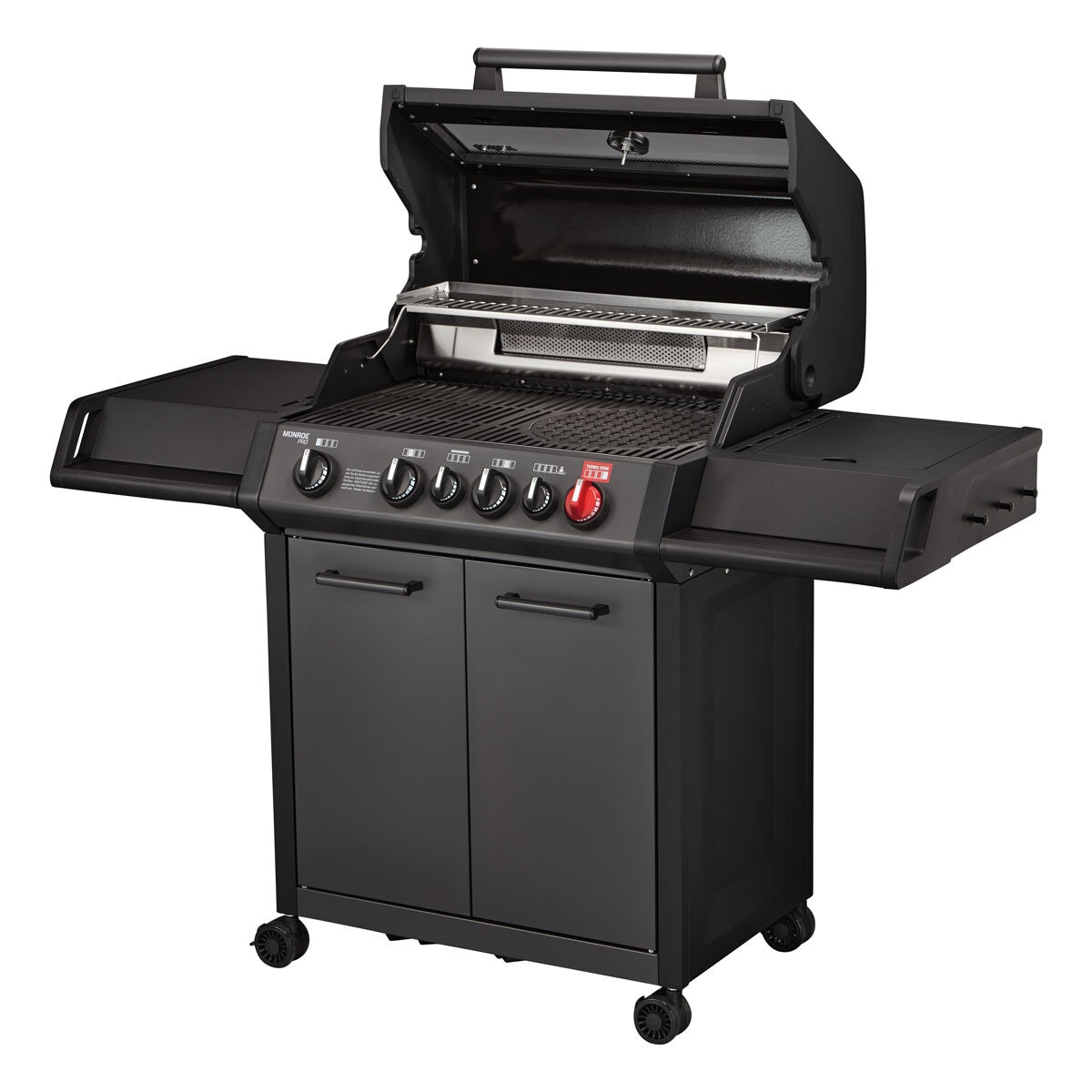 Enders Monroe 4 Burner Stainless Steel Gas Barbecue + Pizza Stone + Cover