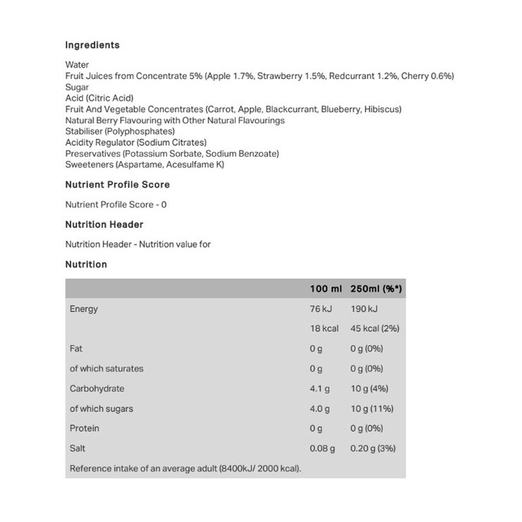 Oasis Summer Fruits PMP, 12 x 500ml