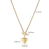 14ct Yellow Gold Heart Necklace