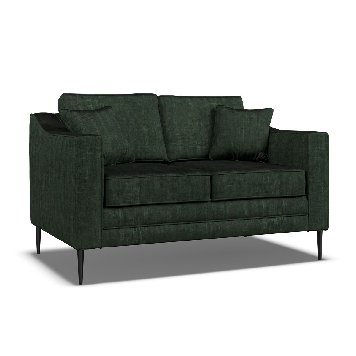 Aspen Velvet 2 Seater Sofa, Green