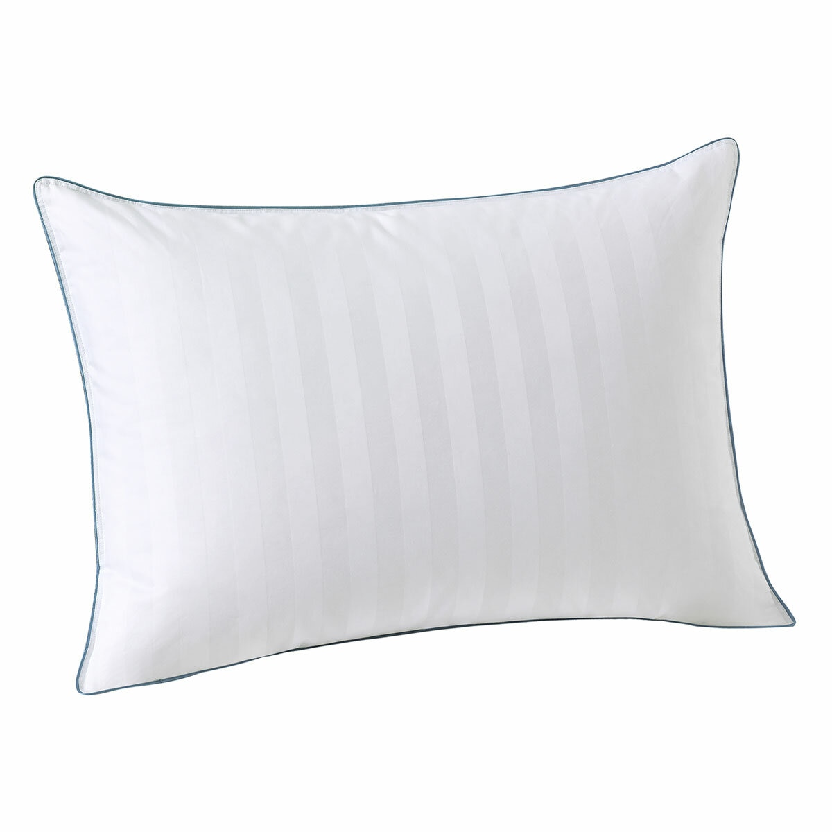 Full standard size pillow angled straight ahead with plain background Full standard size pillow angled straight ahead with plain background