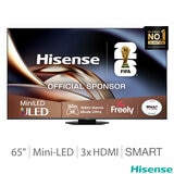 Hisense 65U8QTUK 65 Inch Mini LED HD Smart TV