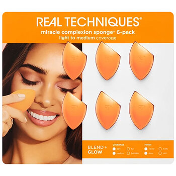 Real Techniques, Miracle Sponge, 6 Pack
