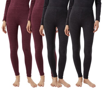 32 Degrees Heat Neo Plush Base Layer Legging 2 Pack
