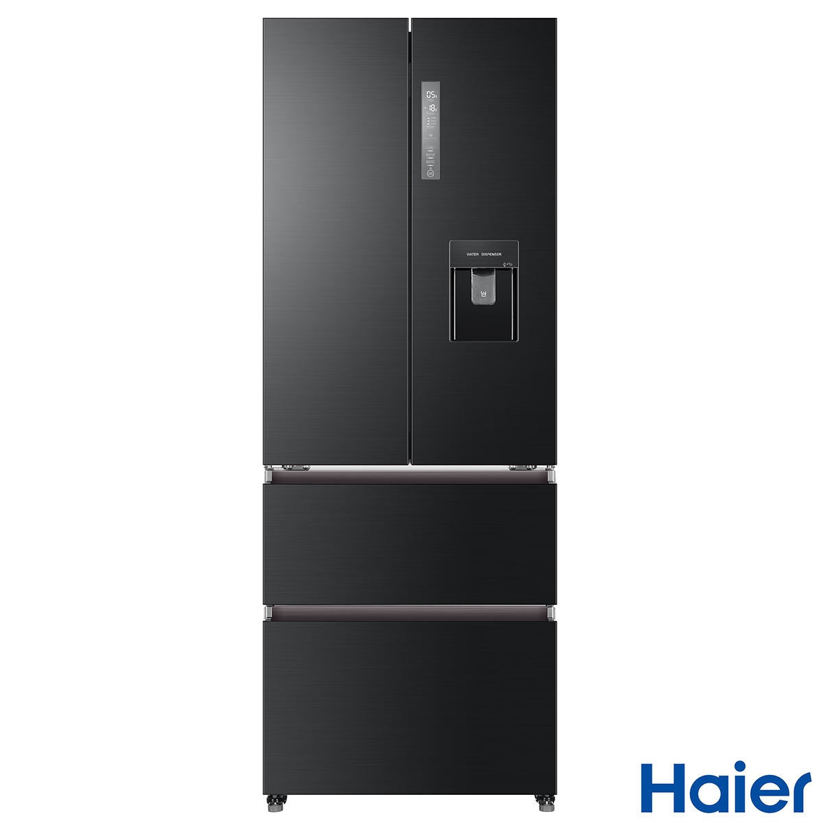 Haier Hb16wsnaa Multidoor Fridge Freezer F Rated In Black Costco Uk