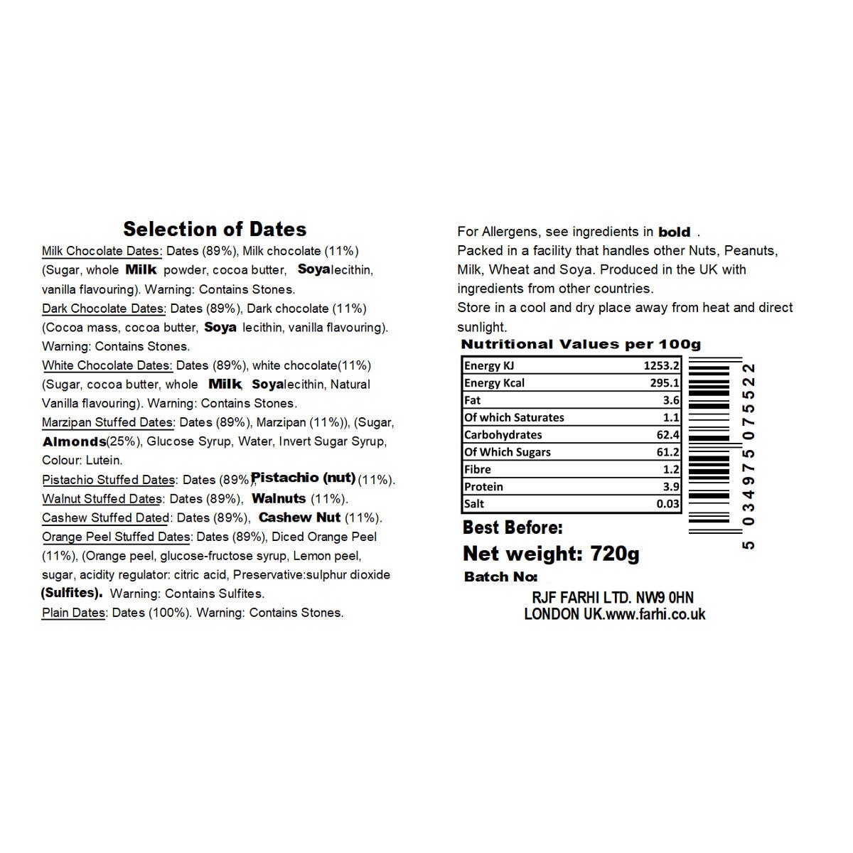 Nutritional Information
