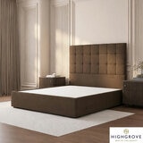 Highgrove Kavalan Brown Fabric Full Ottoman Bed Frame in 3 Sizes Highgrove Kavalan Brown Fabric Full Ottoman Bed Frame in 3 Sizes