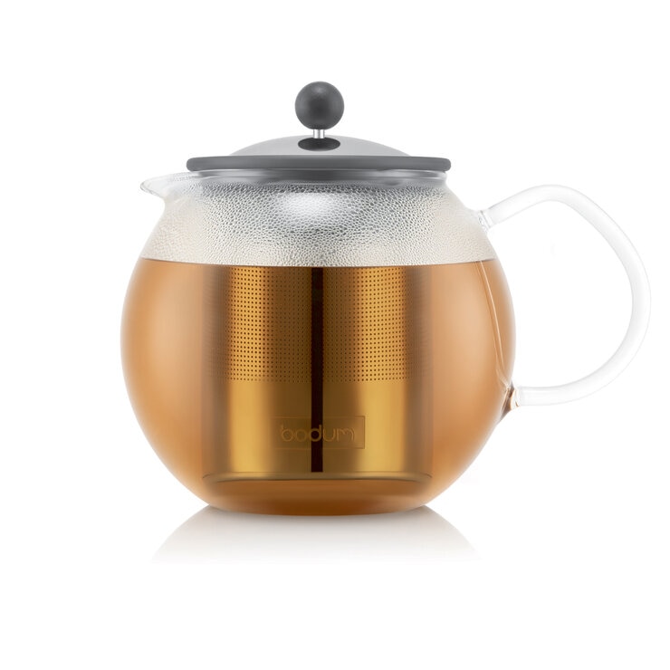 Bodum Assam Tea Press 1L, with 2 Tea Glasses
