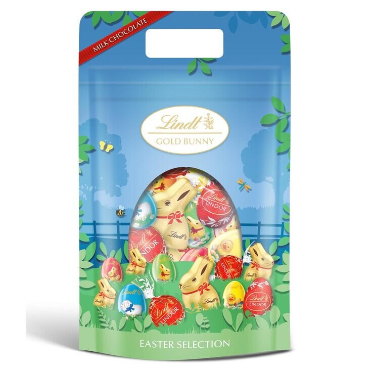 Lindt Milk Chocolate Easter Selection Pouch, 400g Costco UK