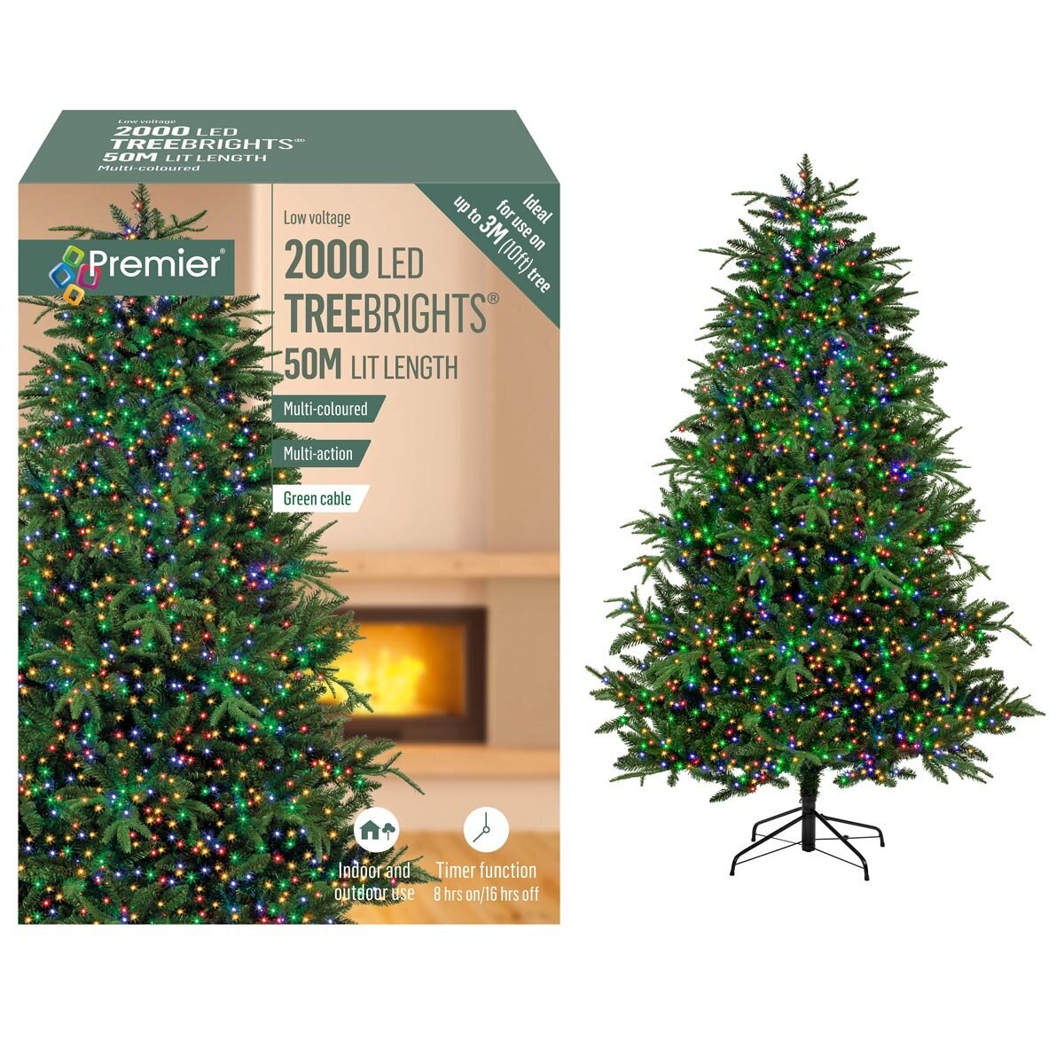 Buy 2000 M-A LED TreeBrights Timer Multi Combined Overview and Box Image at Costco.co.uk