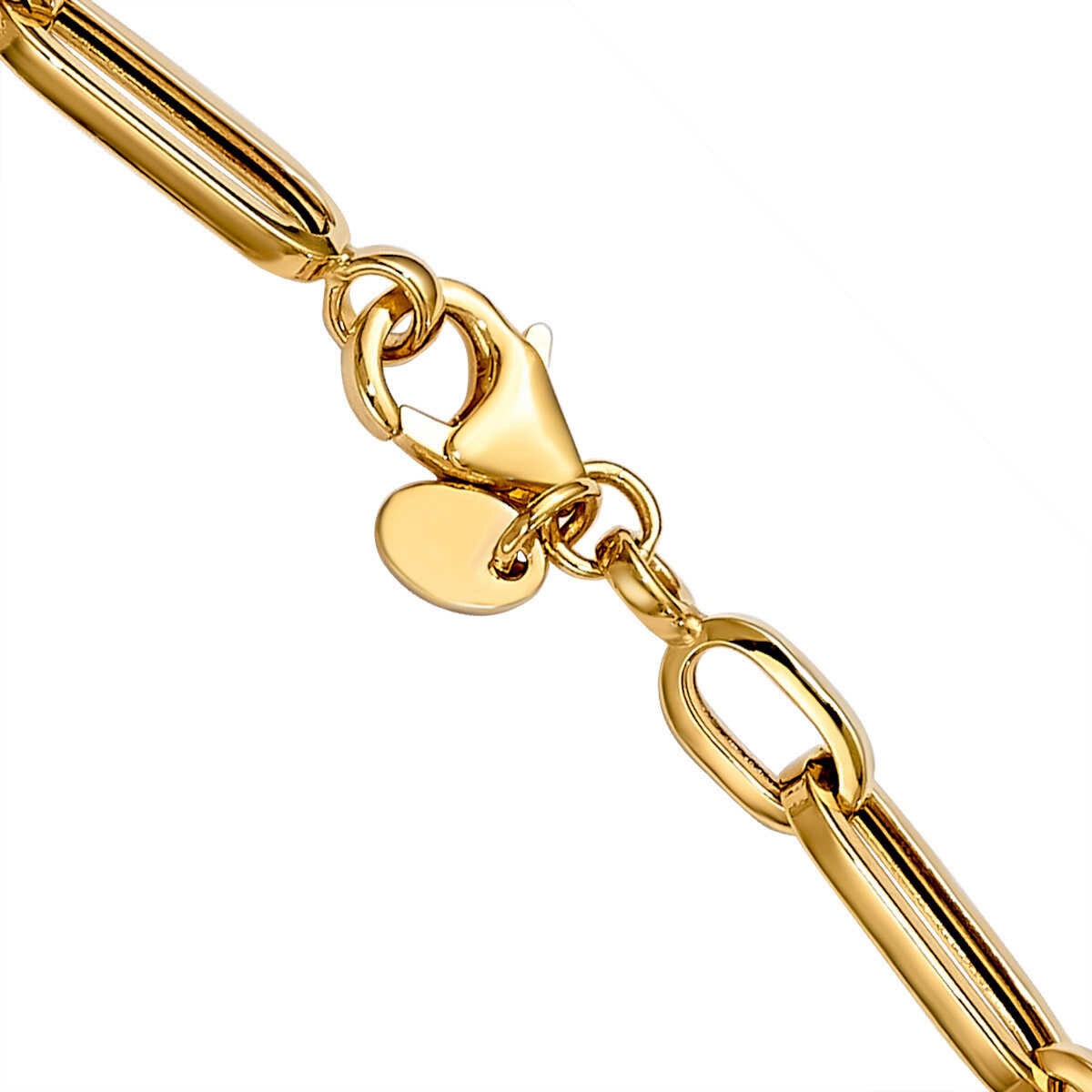 14ct Yellow Gold Paperclip Necklace