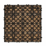 Golden Select Light Brown WPC Deck Tiles - 0.72m² Per Pack Golden Select Light Brown WPC Deck Tiles - 0.72m² Per Pack