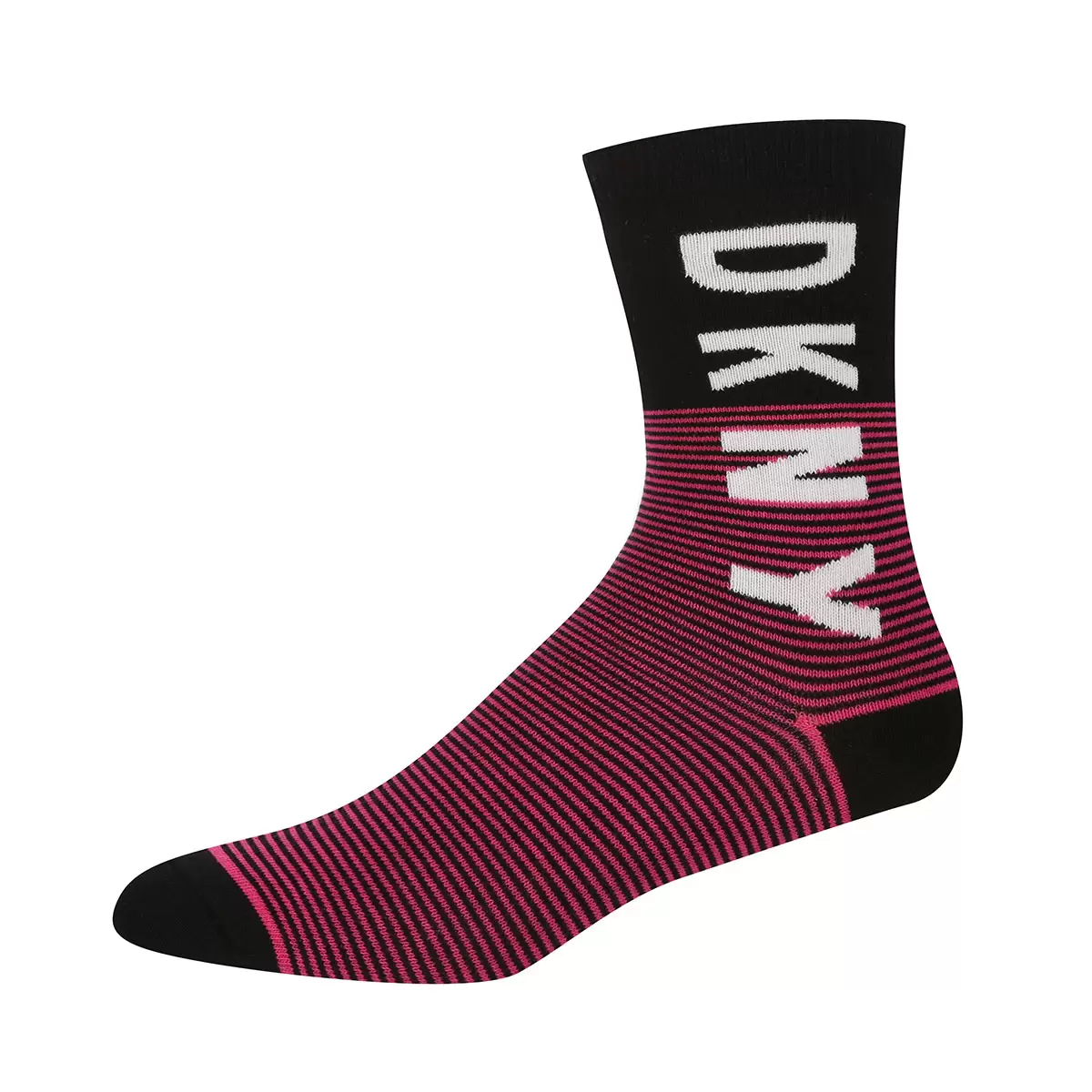 DKNY Women's Patterned Socks, 6 Pack in Pink