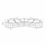 Simon Li Westbrook Brown Leather Corner Sofa