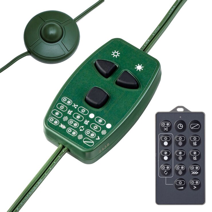 7.5ft (2.3m) Pre-Lit Glitter Flocked Artificial Christmas Tree with 1,150 Color-Changing Micro Twinkle LED Lights