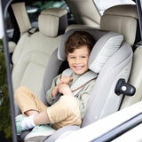 Lifestyle image of a child in the car seat