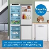 Bosch KGN362LDFG Series 4 Fridge Freezer, D Rated, in Stainless Steel
