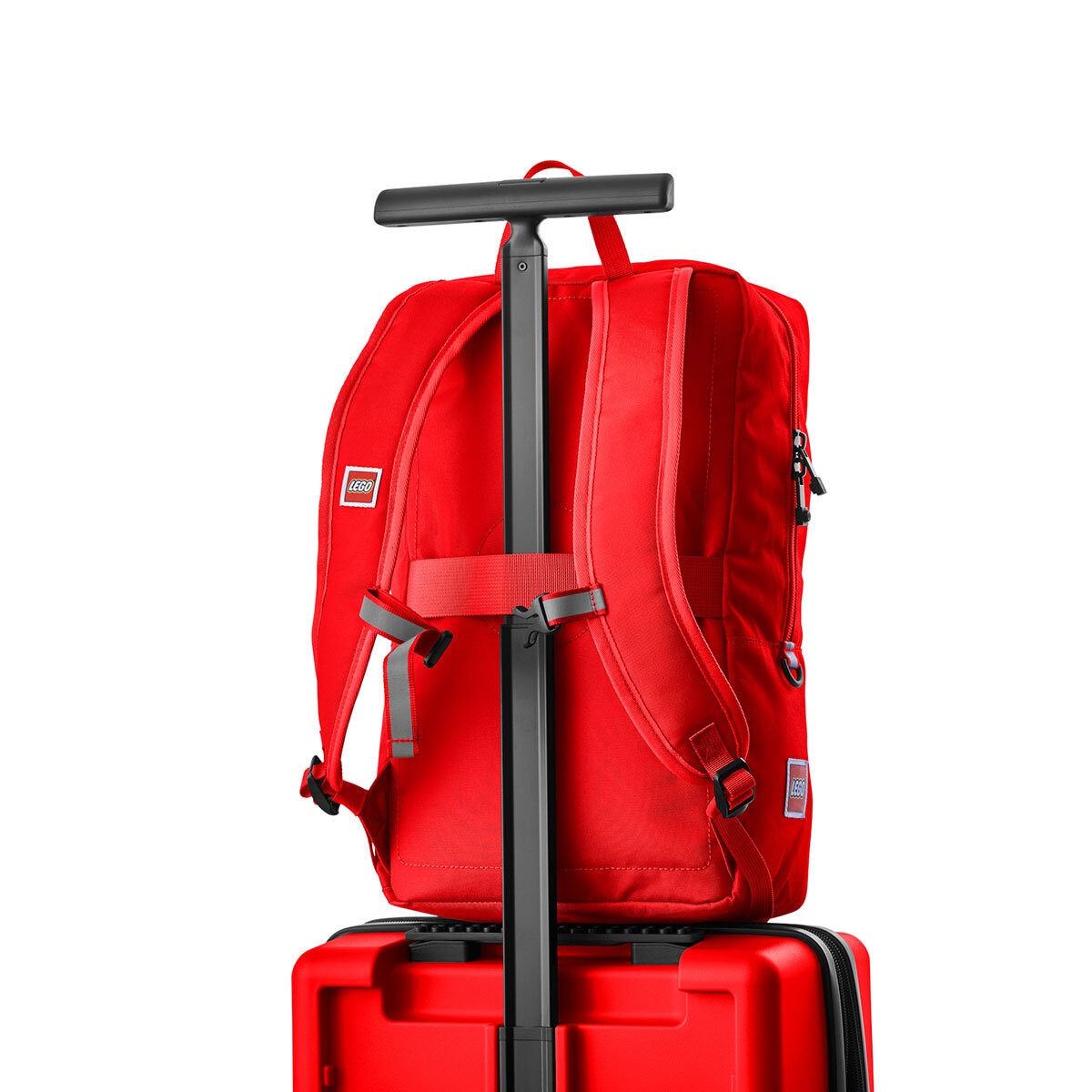 LEGO Hardside Carry On Backpack Luggage Set in Red Co