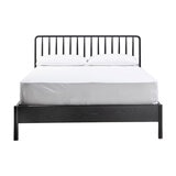 Gallery Wycombe Black Oak Bed Frame, Double