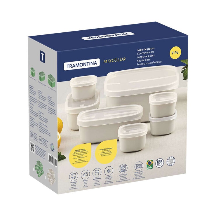 Tramontina Food Container Set cream