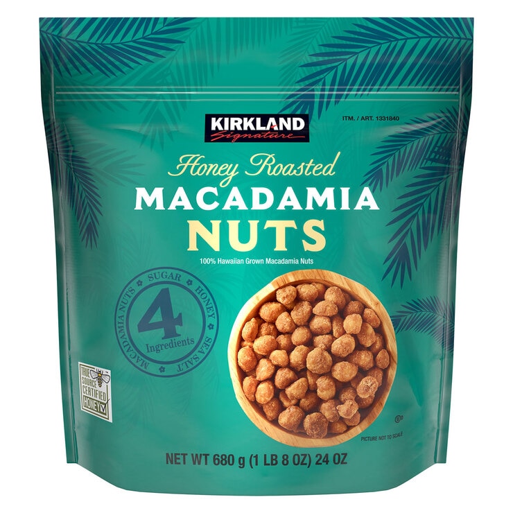 Kirkland Signature Honey Roasted Macadamia Nuts, 680g Costco UK