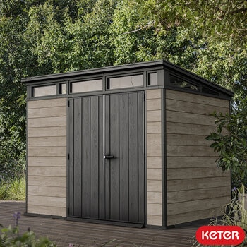 Keter Ashwood Signature 9ft x 7ft 1" (2.77 x 2.18m) Storage Shed